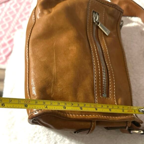 Michael Kors Vintage Leather Minimal Hobo Shoulder Bag single-strap side pockets - Picture 9 of 14
